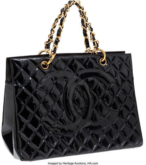 chanel handbag black|large Black Chanel tote bag.